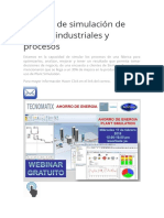 Servicio de simulación de plantas industriales y procesos