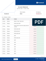 Ramen Security: Account Statement