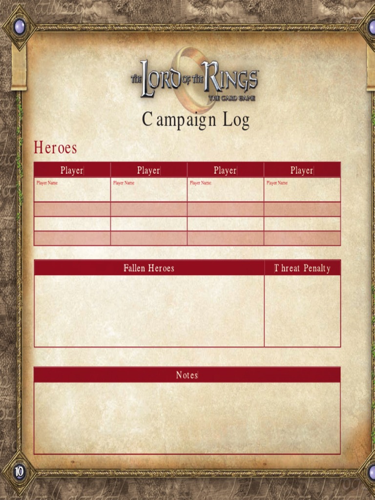 Campaign Log | PDF