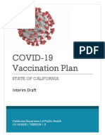 COVID 19 Vaccination Plan California Interim Draft - V1.0
