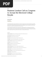 Business Leaders Call On Congress To Accept The Electoral College Results - Partnership For New York City