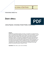 Žižek's Ethics: Joshua Rayman, University of South Florida, United States
