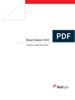 Redspin Report - Protected Health Information 2010 Breach Report