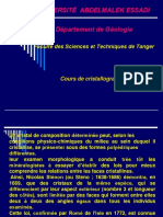 Cours de Cristallollographie Partie 1 PDF