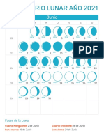 Calendario Lunar Junio 2021 PDF