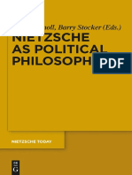 (Nietzsche Today 3) Manuel Knoll, Barry Stocker - Nietzsche As Political Philosopher-Walter de Gruyter (2014)