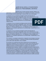 Tendencias de La Gestión de Los Activos y El Mantenimiento Predictivo en La Industria 4 PDF