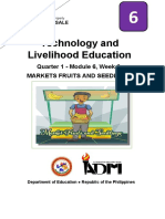 Technology and Livelihood Education: Quarter 1 - Module 6, Week 6: Markets Fruits and Seedlings