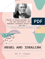 Hegel and Idealism