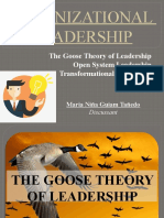 The Goose Theory of Leadership: An Open and Transformational Approach