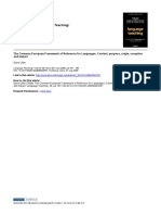 The Common European Framework of Reference for Languages