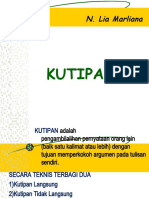 Pertemuan 10 (Kutipan)