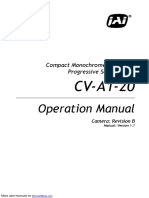 Operation Manual: Compact Monochrome Megapixel Progressive Scan Camera