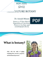 Agr 3101-Introduction To Agriculture Botany