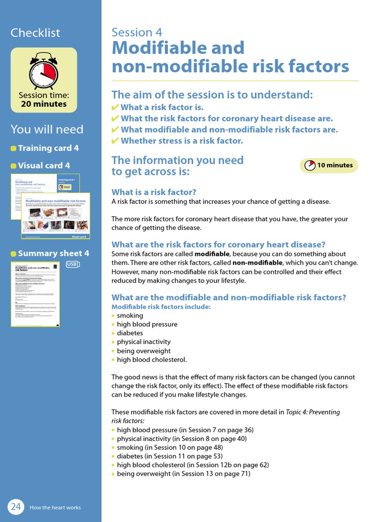 Session 4 - Risk Factors PDF | PDF | Coronary Artery Disease ...