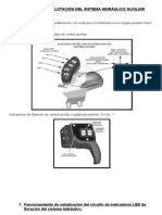 Indicadores Led de Flotación Del Sistema Hidráulico Auxiliar