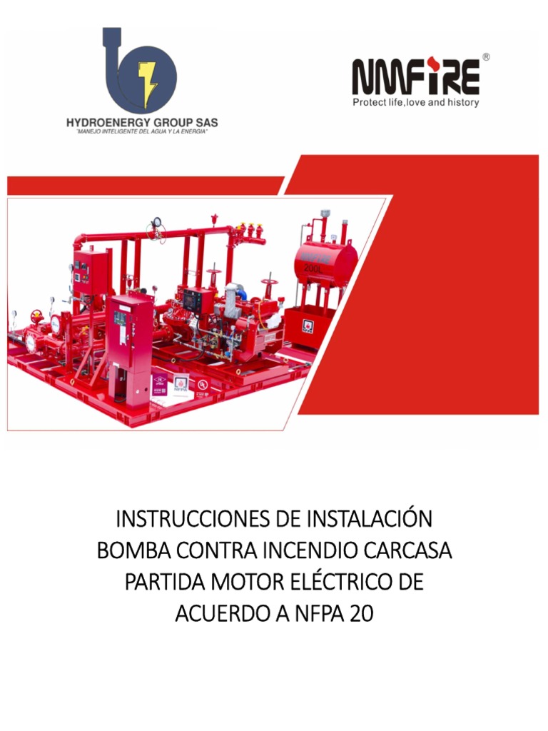 Instalación de Bomba Contra Incendios NFPA 20 | PDF | Hormigón ...