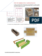 MAJOR PERFORMANCE TASK: TRANSFER: Activity - Quadrilateral Planter Box
