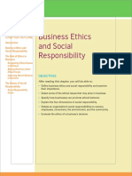 Business Ethics and Social Responsibility: Chapter Outline