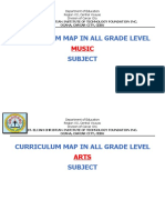 Curriculum Map in All Grade Level Subject: Music