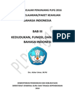 Materi Bacaan Bab 3 Kedudukan Fungsi Dan Ragam Bahasa Indonesia PDF