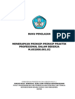 Buku Penilaian Menerapkan Prinsip Praktik Profesional Dalam Bekerja