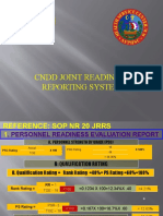 CNDD JOINT READINESS REPORT ANALYSIS