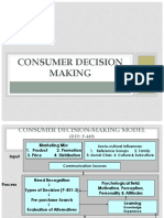 CB-Session 16 - Consumer Decision Making & Post Purchase Behavior