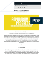 Populorum Progressio', Uma Encíclica Contra o Capitalismo