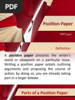 Position Paper