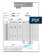 Equality Marketing Pty LTD: Time Sheet