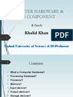 Computer Hardware & It'S Component: Khalid Khan