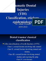 Traumatic Dental Injuries (TDI) Classification, Etiology, Epidemiology