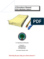 PCA Procedures Manual: 2009 ED Collections Contract