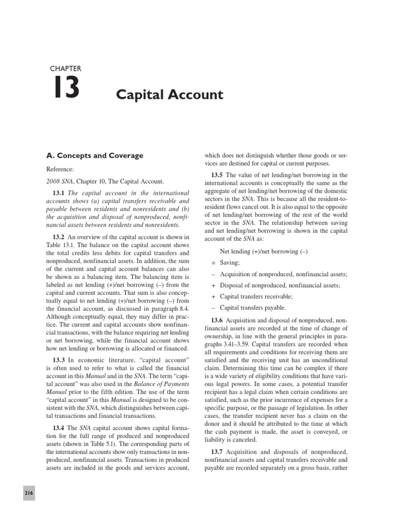 Chap13 Capital Account Balance of Payments | PDF | Capital Account | Debt