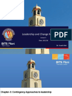 Leadership and Change Management: BITS Pilani