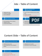 Content Slide – Table of Content