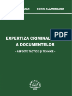 Expertiza Criminalistica A Documentelor PDF