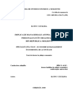 Implicații Manageriale Asupra Motivației Personalului În Organizațiile Din Republica Moldova