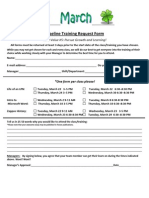 Pipeline Training Request Form March 2011