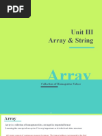 Array and String