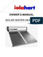 Owner'S Manual: Solar Water Heaters