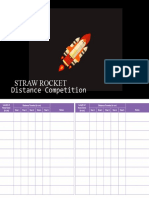 Straw Rockets - Distance Competition