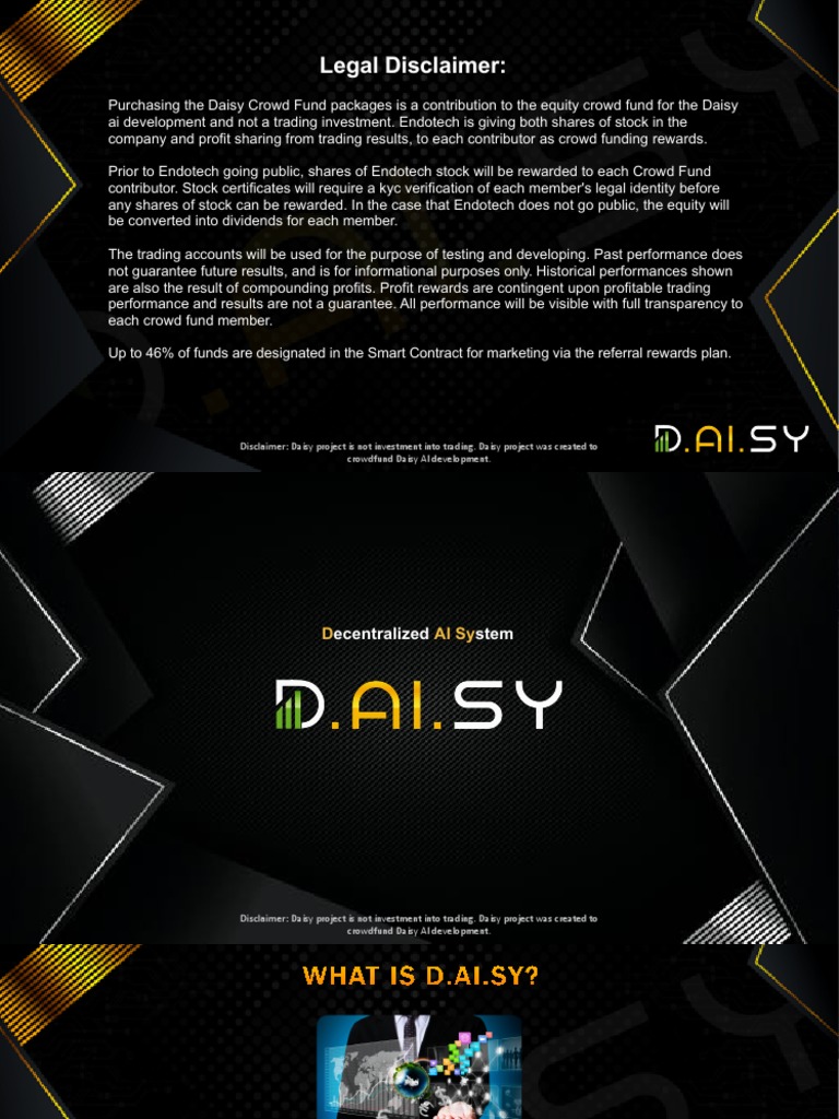 Daisy Crowd Fund: Equity & AI Development | PDF | Stocks | Artificial  Intelligence