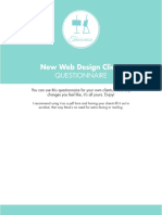 Web Design Client Questionnaire