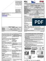 Technical Characteristics: A-1900 Test Card