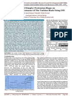 Effect of Dimple Protrusion Shape On The Cooling Performance of The Turbine Blade Using CFD