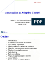 Introduction To Adaptive Control: Instructor: Dr. Muhammad Jawad Khan