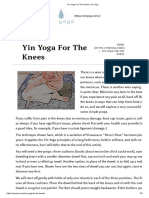 Yin Yoga For The Knees - Yin Yoga