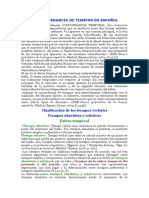 La Concordancia de Tiempos en Español